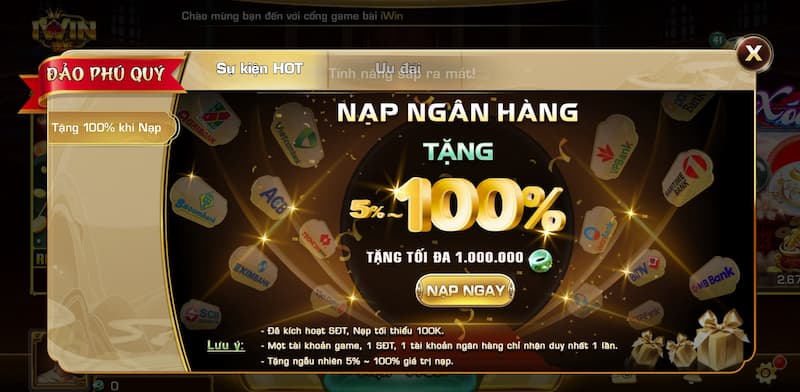 Những khuyến mãi khi chơi game bài