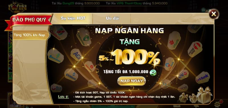 Những khuyến mãi khi chơi Live Game